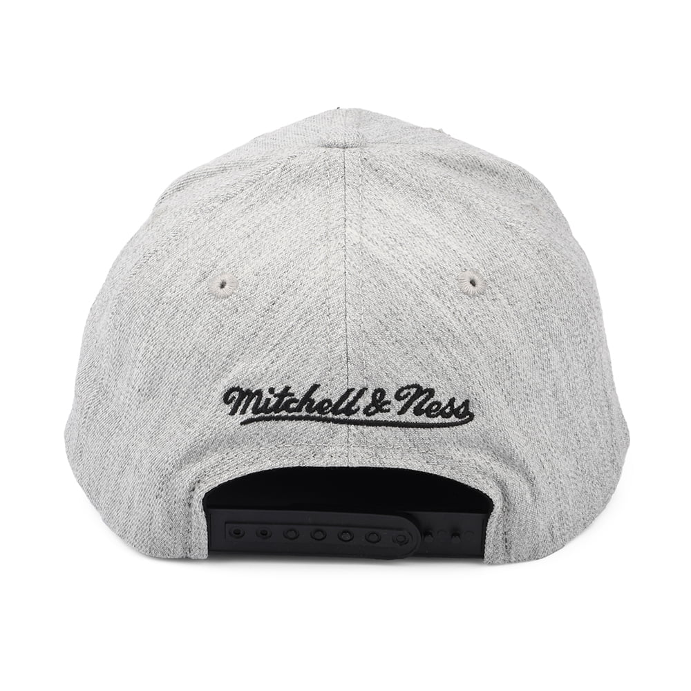 Mitchell & Ness Brooklyn Nets Snapback Cap - NBA Team Heather Redline - Meliertes Grau