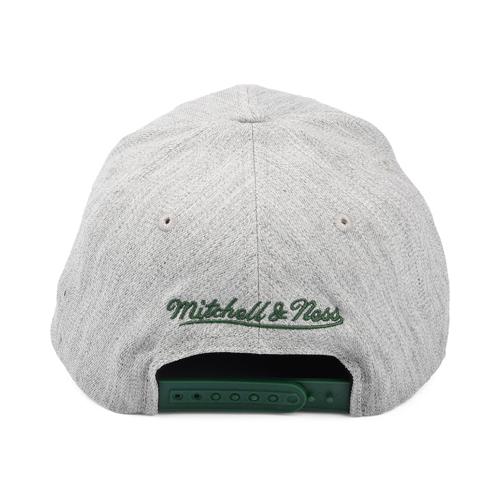 Mitchell & Ness Milwaukee Bucks Snapback Cap - NBA Team Heather Redline - Meliertes Grau
