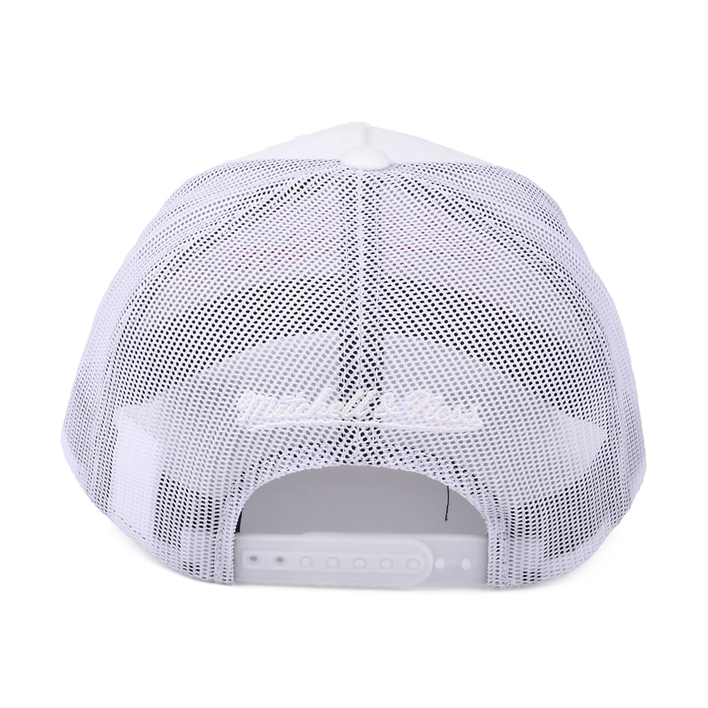 Mitchell & Ness Branded Box Logo Classic Trucker Cap - Weiß