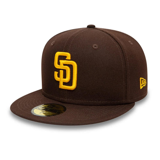 New Era 59FIFTY San Diego Padres Baseball Cap - MLB On Field AC Perf - Braun-Gold