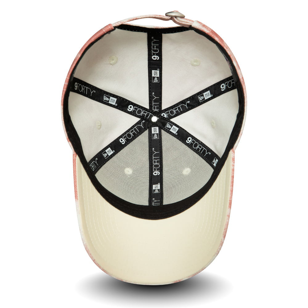 New Era Damen 9FORTY L.A. Dodgers Baseball Cap - MLB Denim Colour - Kardinalrot