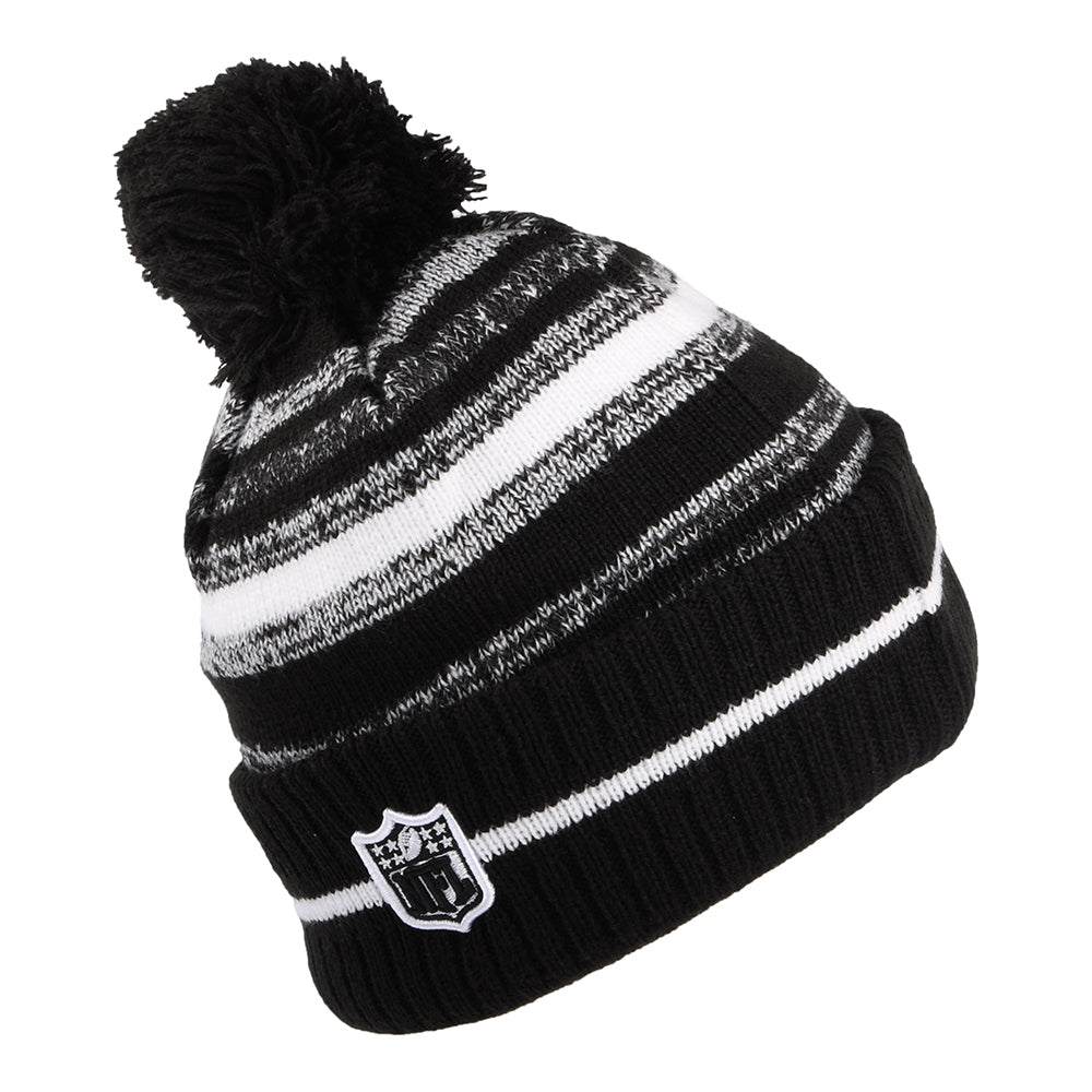 New Era Kansas City Chiefs Bommelmütze - NFL Sport Knit - Schwarz-Weiß