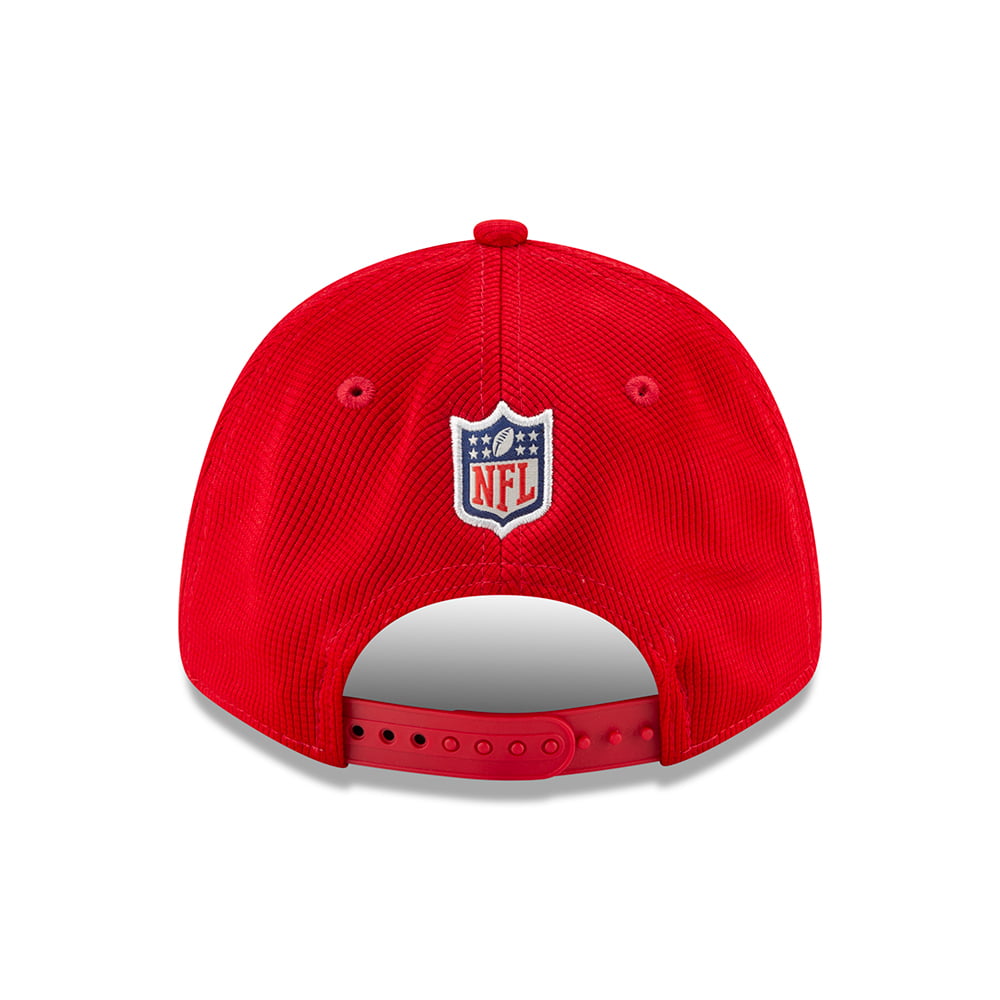 New Era 9FORTY Snap Tampa Bay Buccaneers Baseball Cap - NFL Sideline Home - Rot-Schwarz