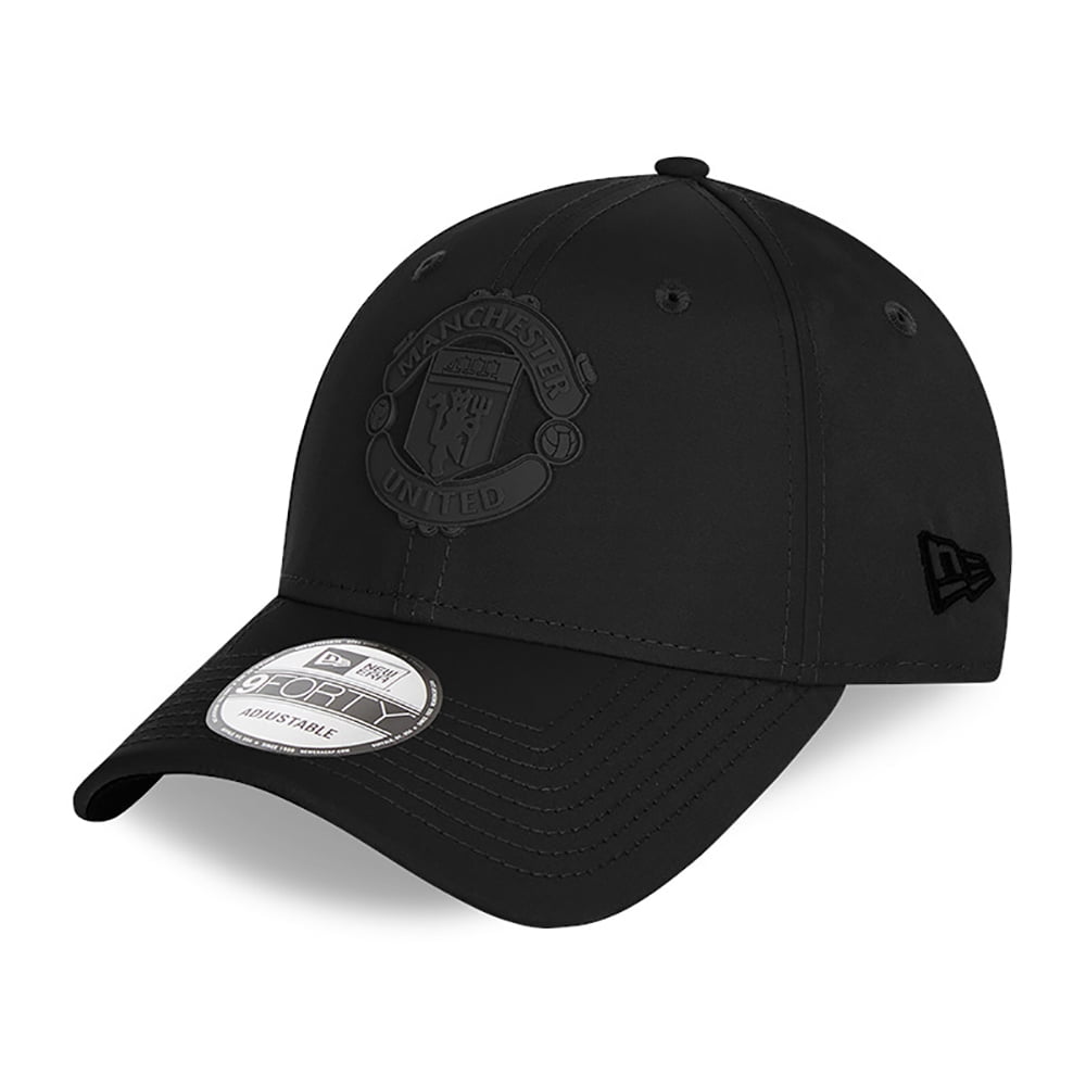 New Era 9FORTY Manchester United Baseball Cap - Featherweight - Schwarz
