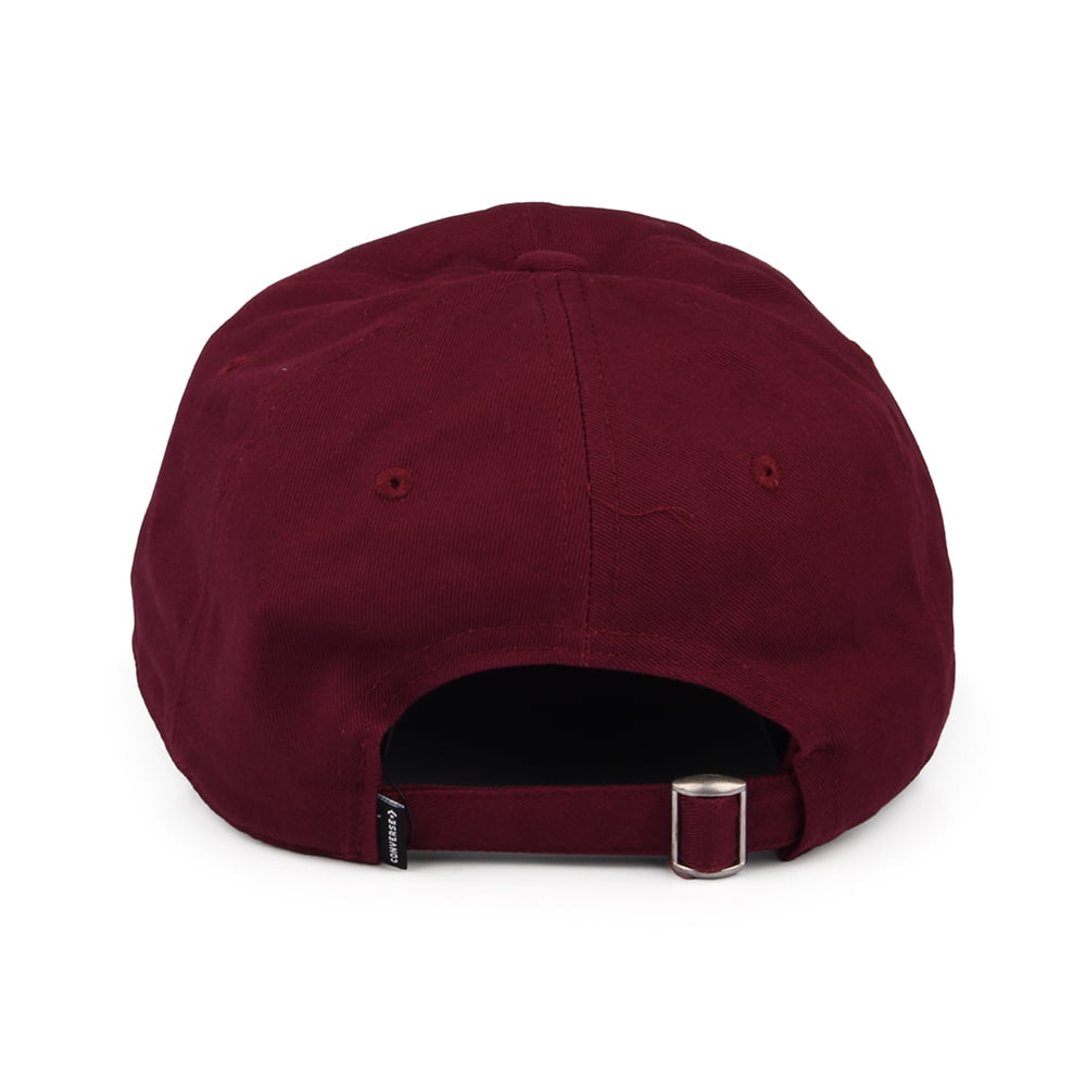 Converse Tip Off Baseball Cap aus Baumwolle - Dunkles Burgunderrot