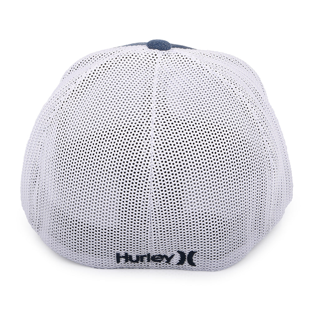 Hurley Icon Textures Flexfit Baseball Cap - Marineblau-Weiß