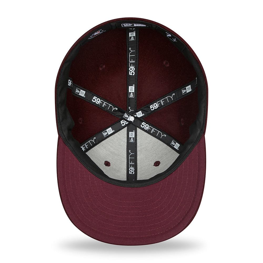 New Era 59FIFTY New York Yankees Baseball Cap - MLB Melton - Kastanienbraun