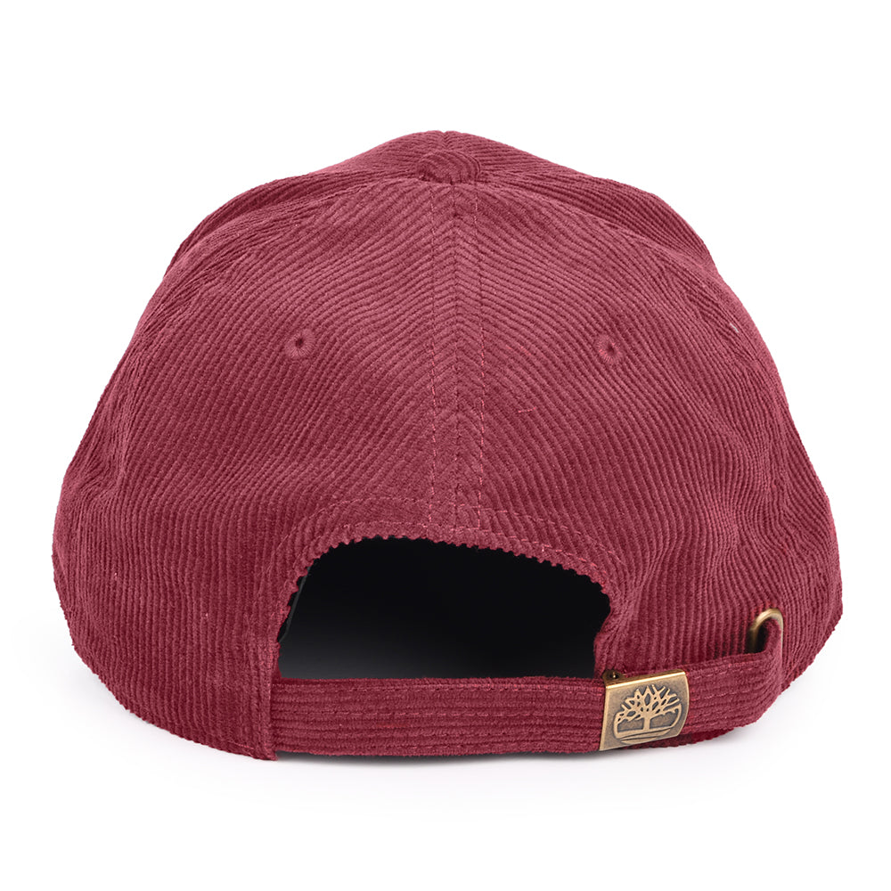 Timberland Logo Kord Baseball Cap - Burgunderrot