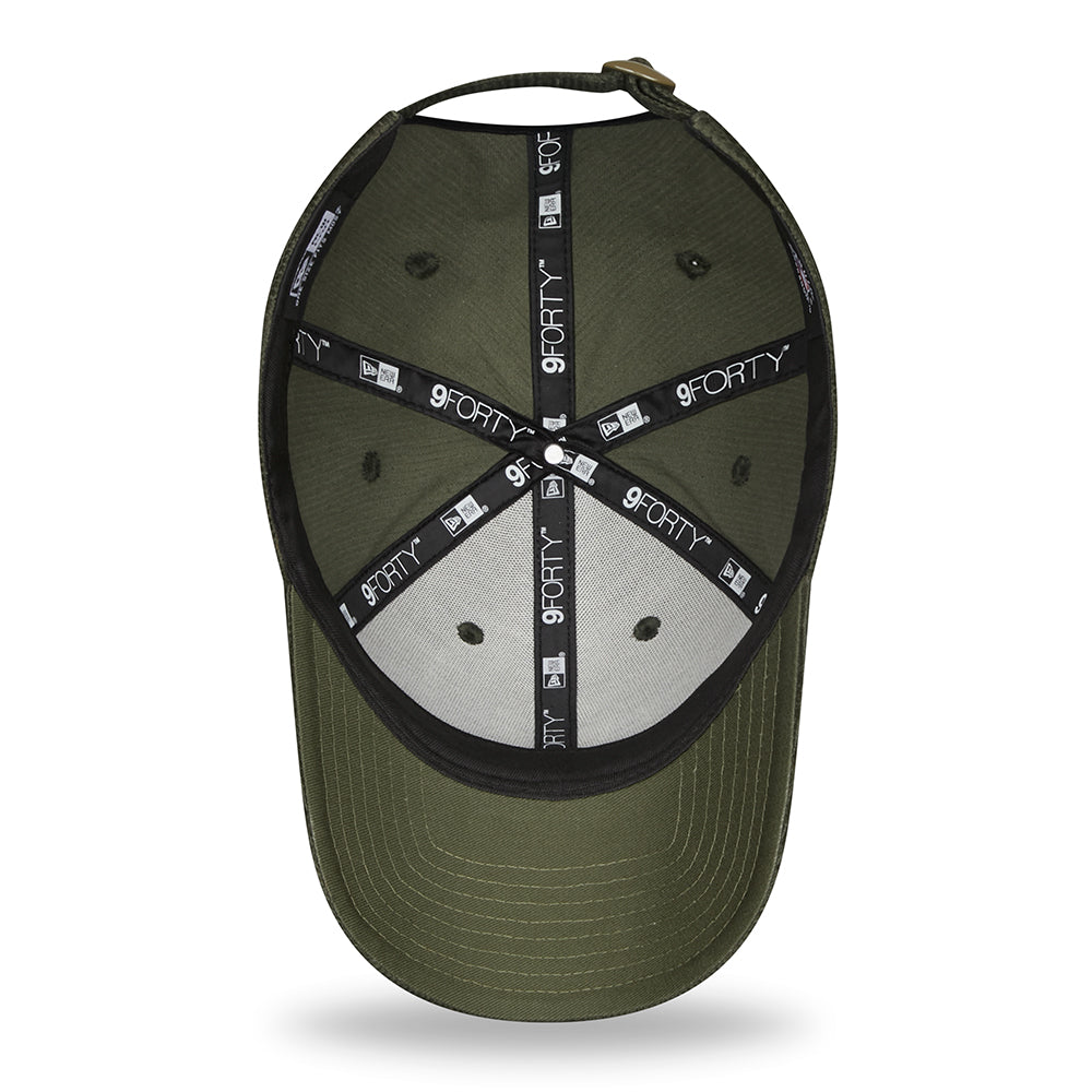 New Era 9FORTY New York Yankees Baseball Cap MLB Cord Fabric - Olivgrün