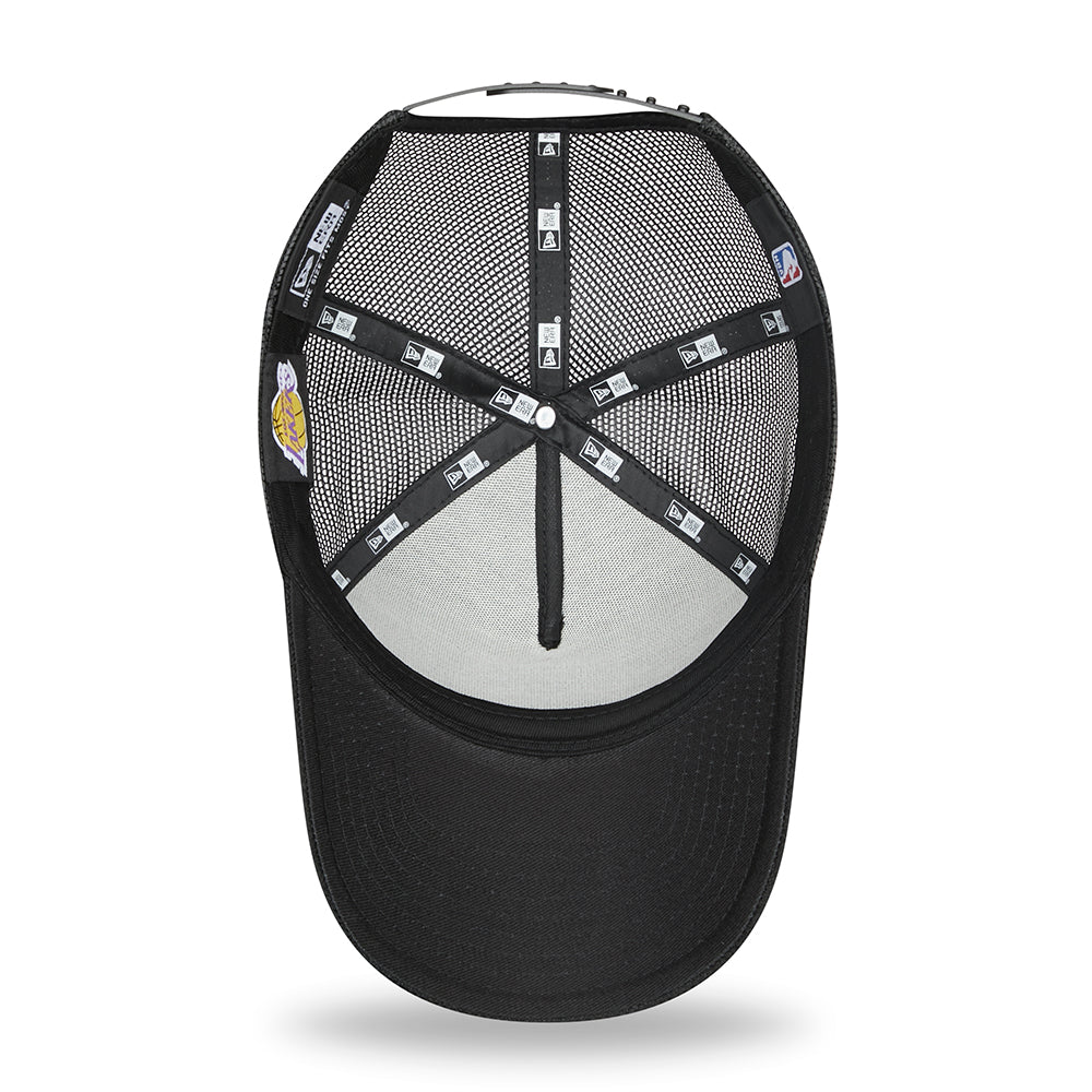 New Era 9FORTY A-Frame L.A. Lakers Trucker Cap - NBA Black Base - Schwarz