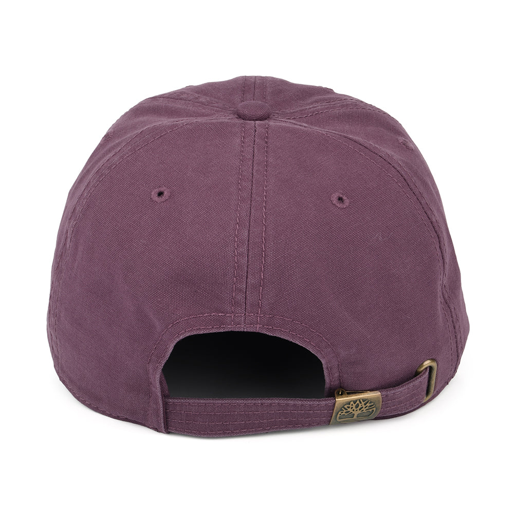 Timberland Soundview Baseball Cap aus Baumwoll-Canvas - Weinrot