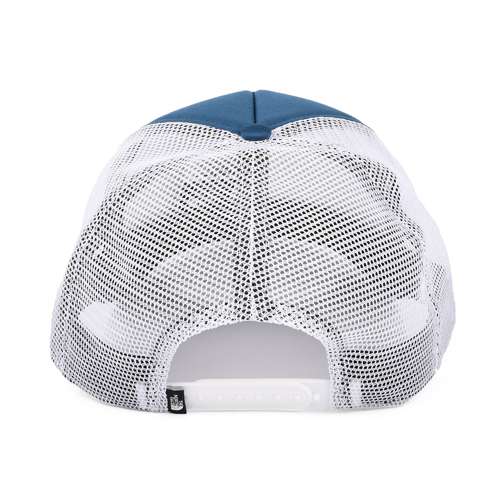 The North Face TNF Logo Deep Fit Trucker Cap - Blau-Weiß