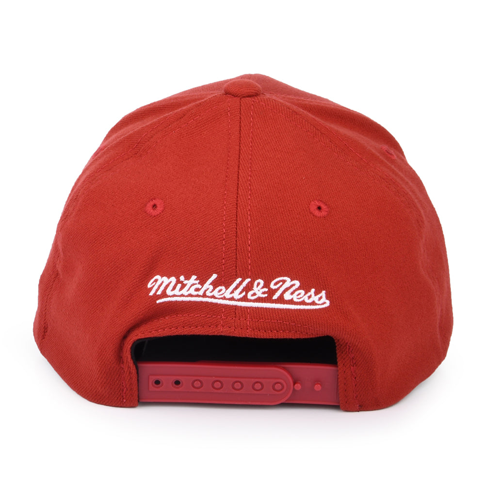 Mitchell & Ness Miami Heat Snapback Cap - NBA Team Ground Stretch - Burgunderrot