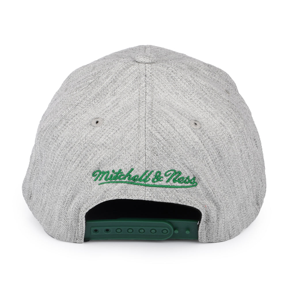 Mitchell & Ness Boston Celtics Snapback Cap - NBA Team Heather Stretch - Meliertes Grau
