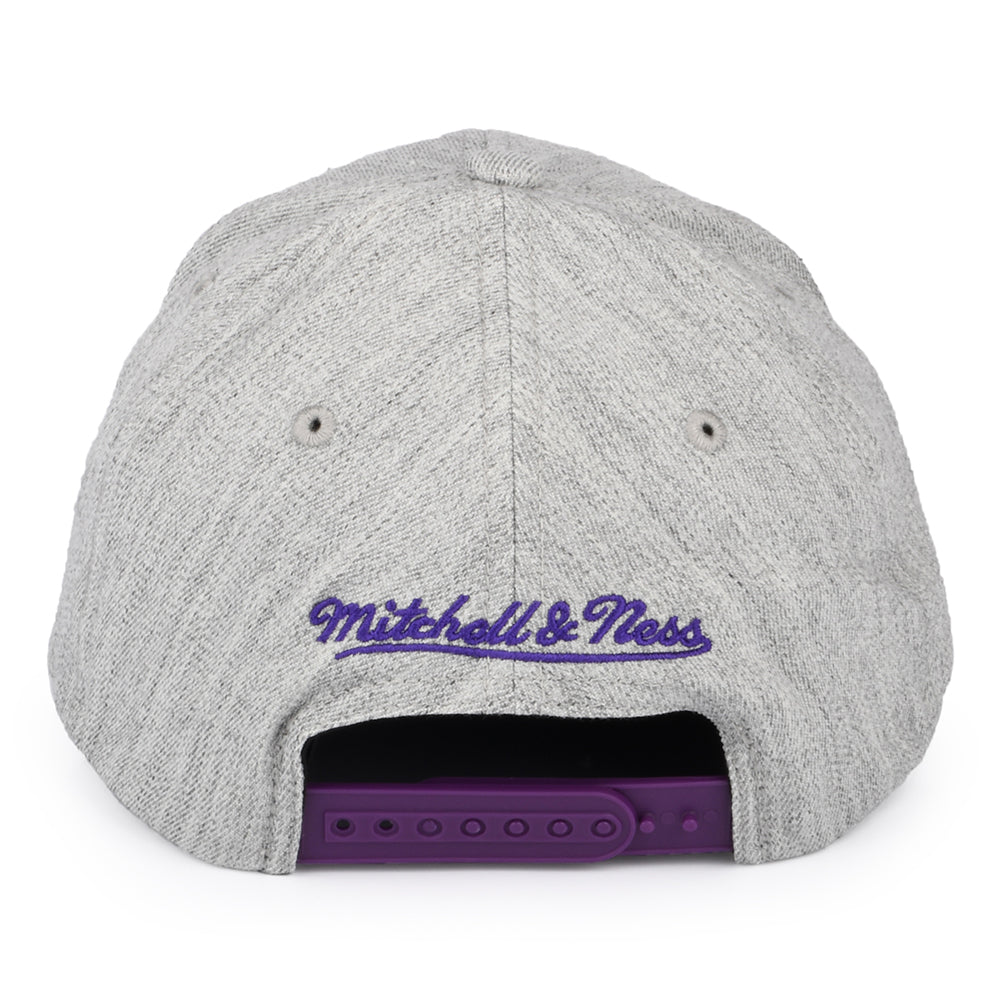 Mitchell & Ness Charlotte Hornets Snapback Cap - Team Heather Stretch - Meliertes Grau