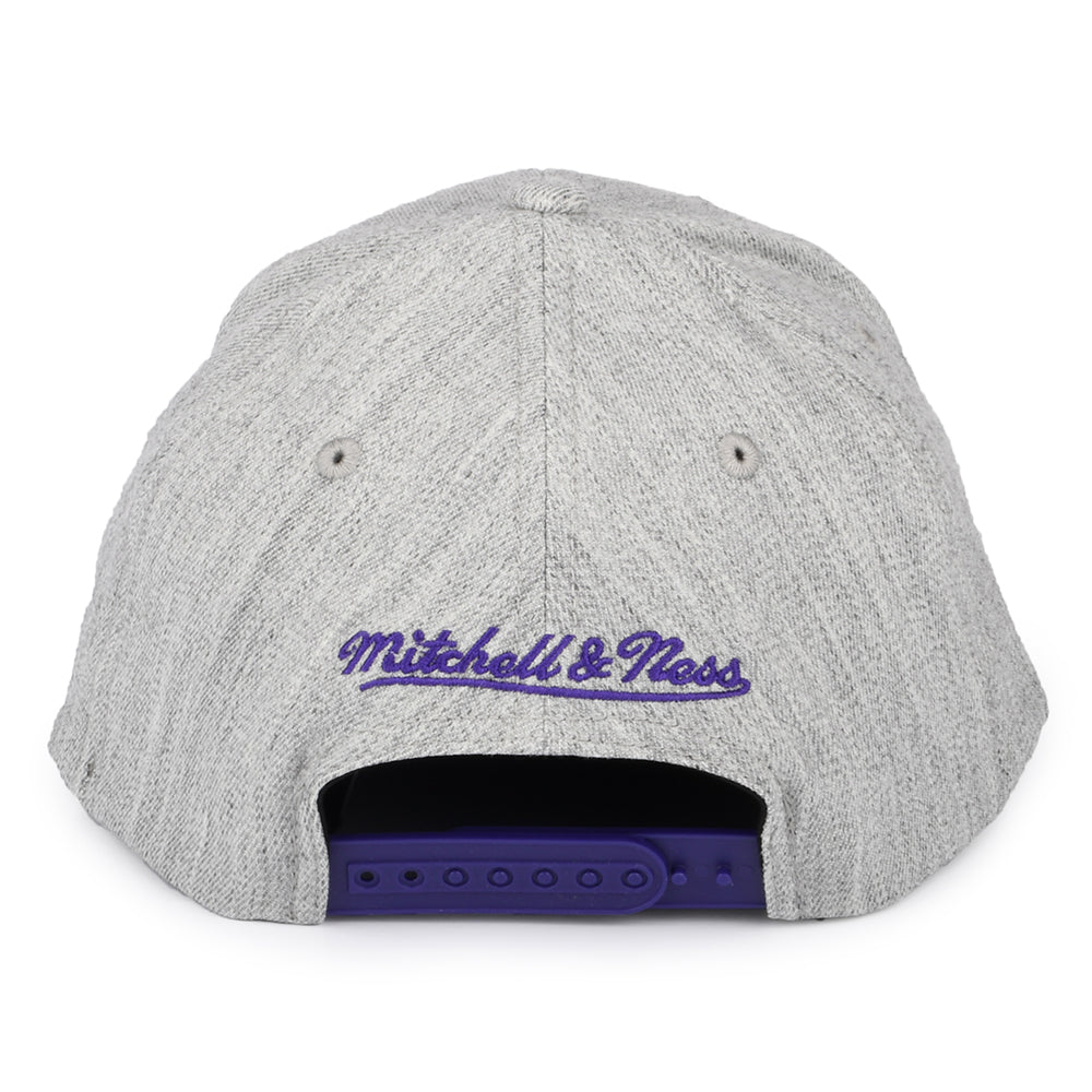 Mitchell & Ness L.A. Lakers Snapback Cap NBA Team Heather Stretch - Meliertes Grau