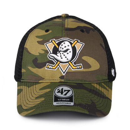 47 Brand Anaheim Ducks Trucker Cap - NHL Camo Branson MVP - Tarnfarben
