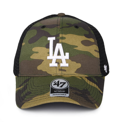 47 Brand L.A. Dodgers Trucker Cap - MLB Camo Branson MVP - Tarnfarben