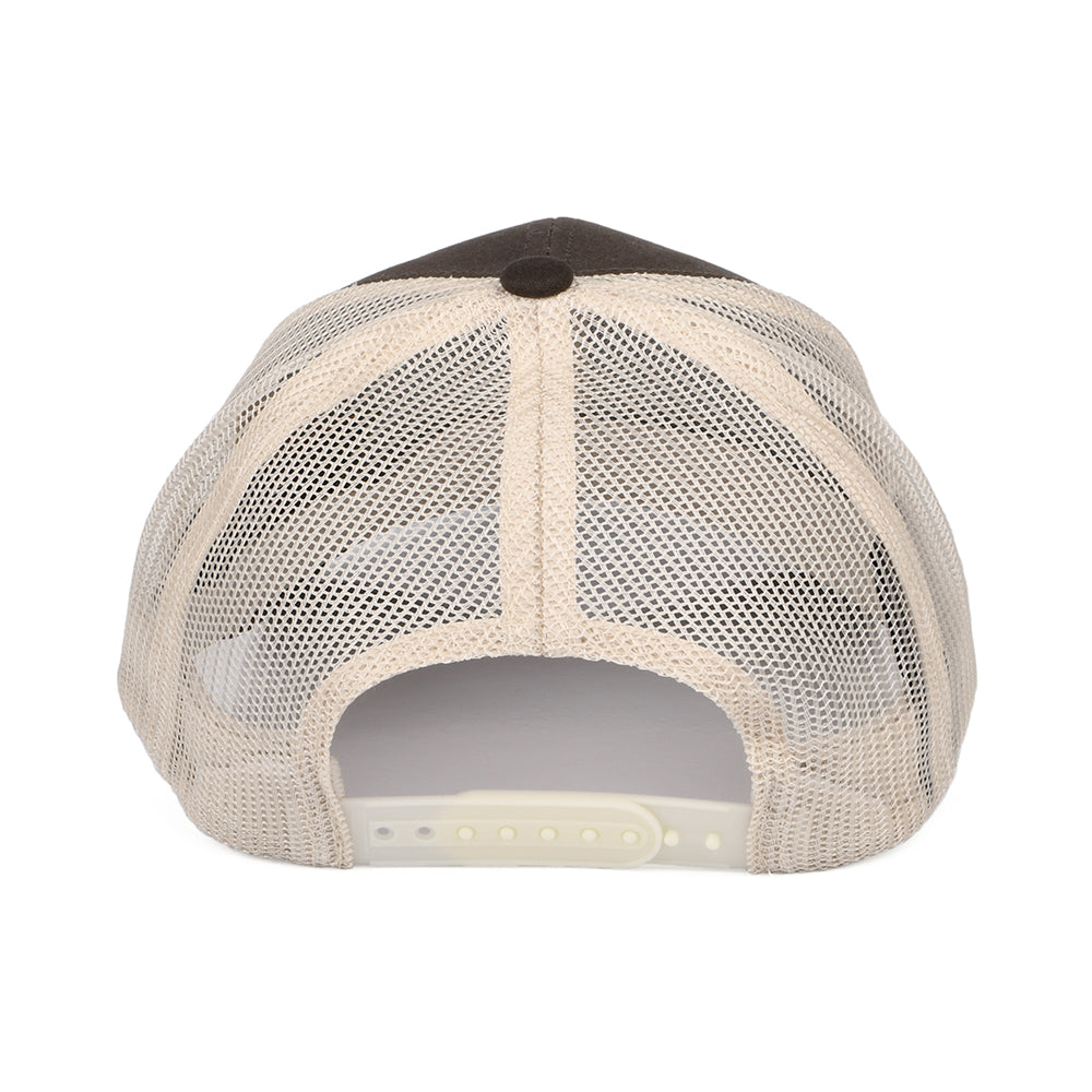 Brixton Rival Stamp NetPlus MP II Trucker Cap - Braun-Cremeweiß
