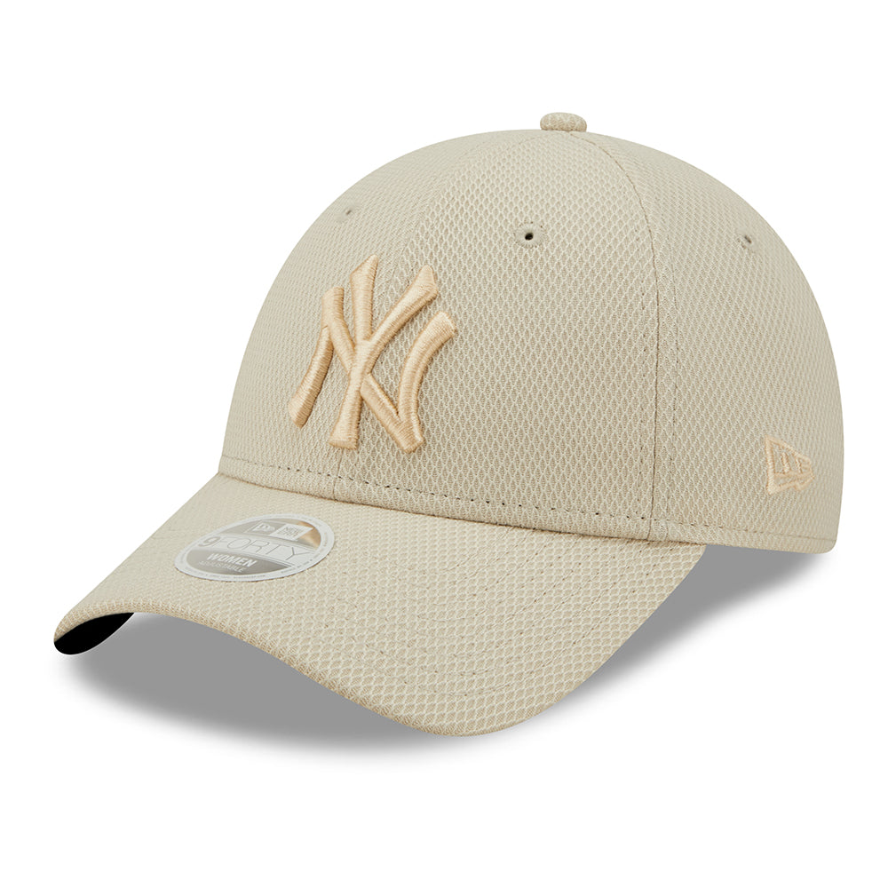 New Era Damen 9FORTY New York Yankees Baseball Cap - MLB Diamond Era - Steingrau