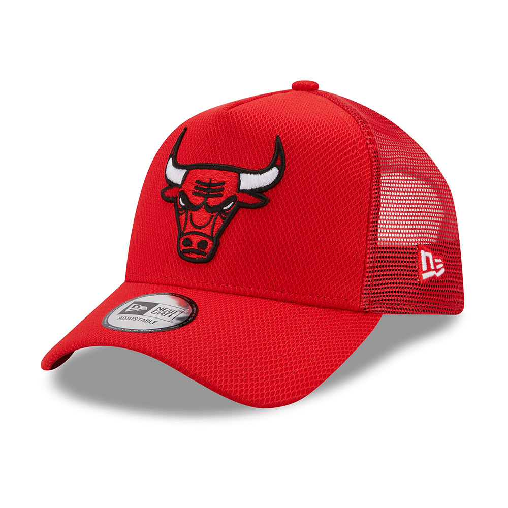 New Era 9FORTY A-Frame Chicago Bulls Trucker Cap - NBA Diamond Era - Rot