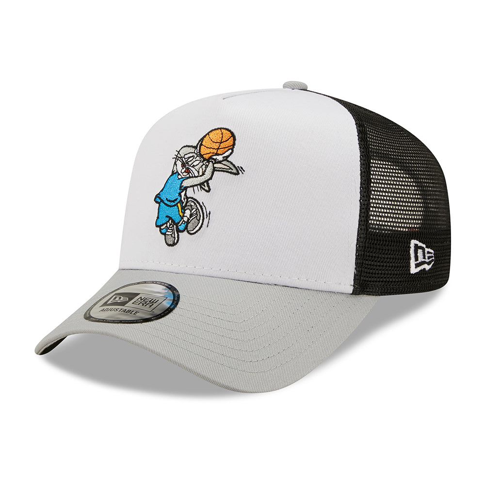 New Era A-Frame Looney Tunes Bugs Bunny Trucker Cap - Character Sports - Weiß-Grau