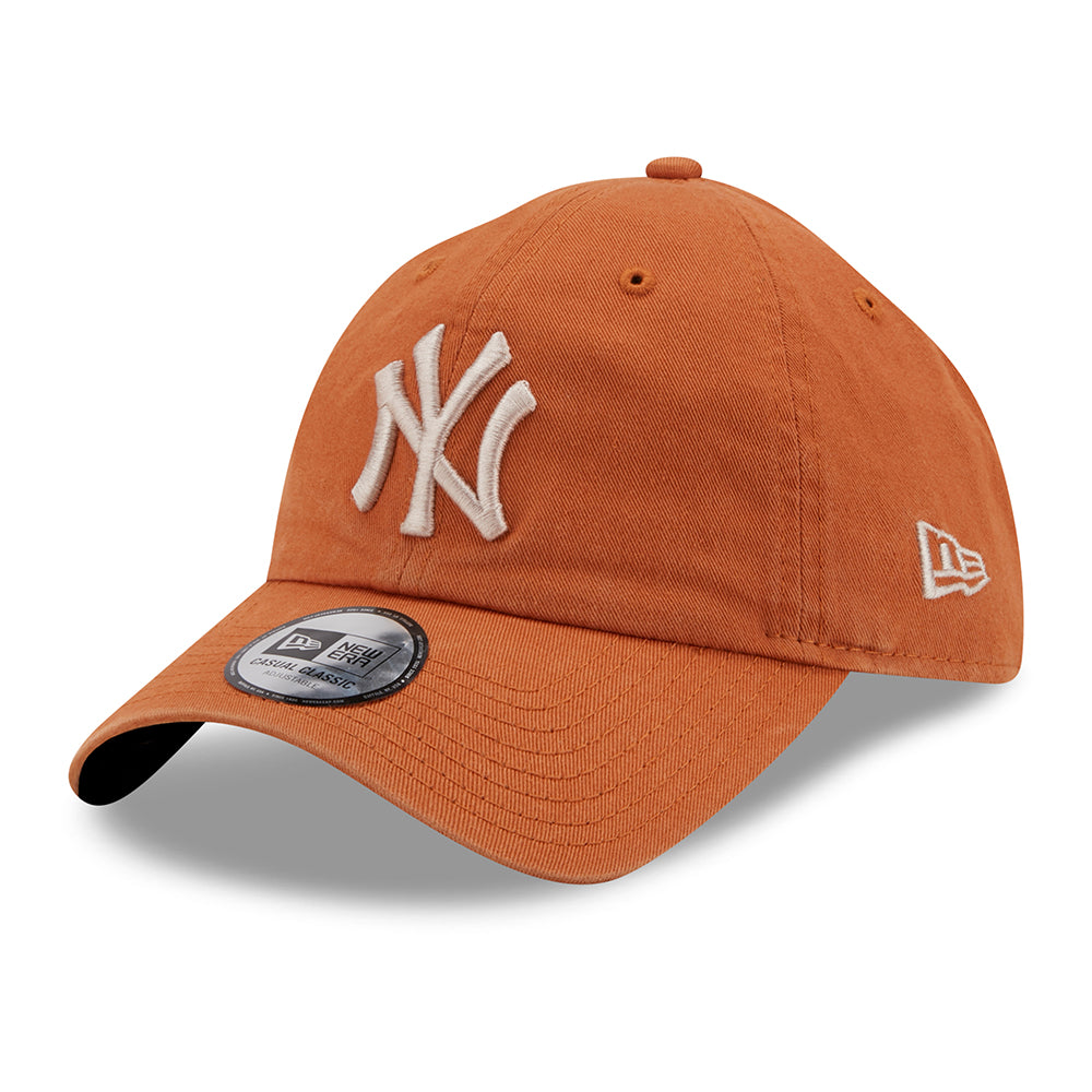 New Era 9TWENTY New York Yankees Baseball Cap - MLB League Casual - Toffee-Weiß