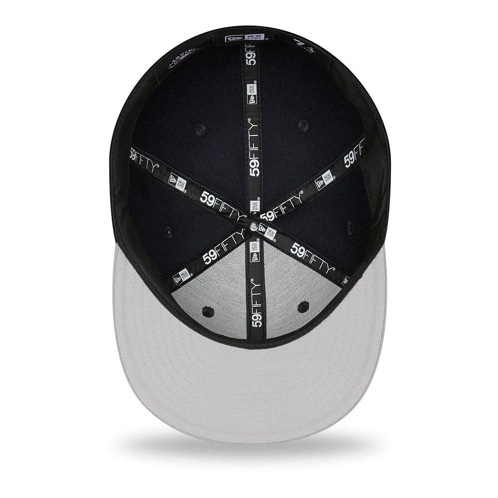 New Era 59FIFTY New York Yankees Baseball Cap - MLB Side Patch - Marineblau-Grau