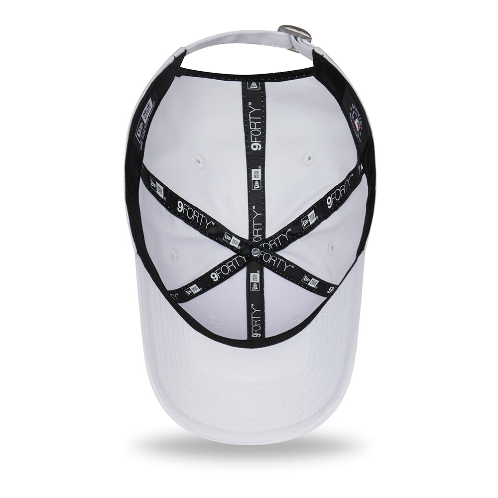 New Era 9FORTY II New York Yankees Baseball Cap - MLB League Essential - Weiß-Toffee