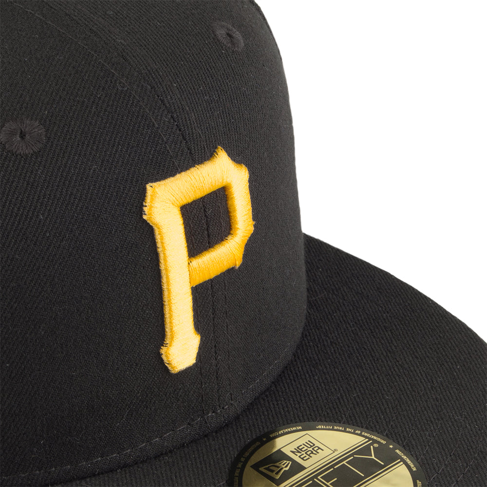 New Era 59FIFTY Pittsburgh Pirates Baseball Cap - MLB On Field AC Perf - Schwarz