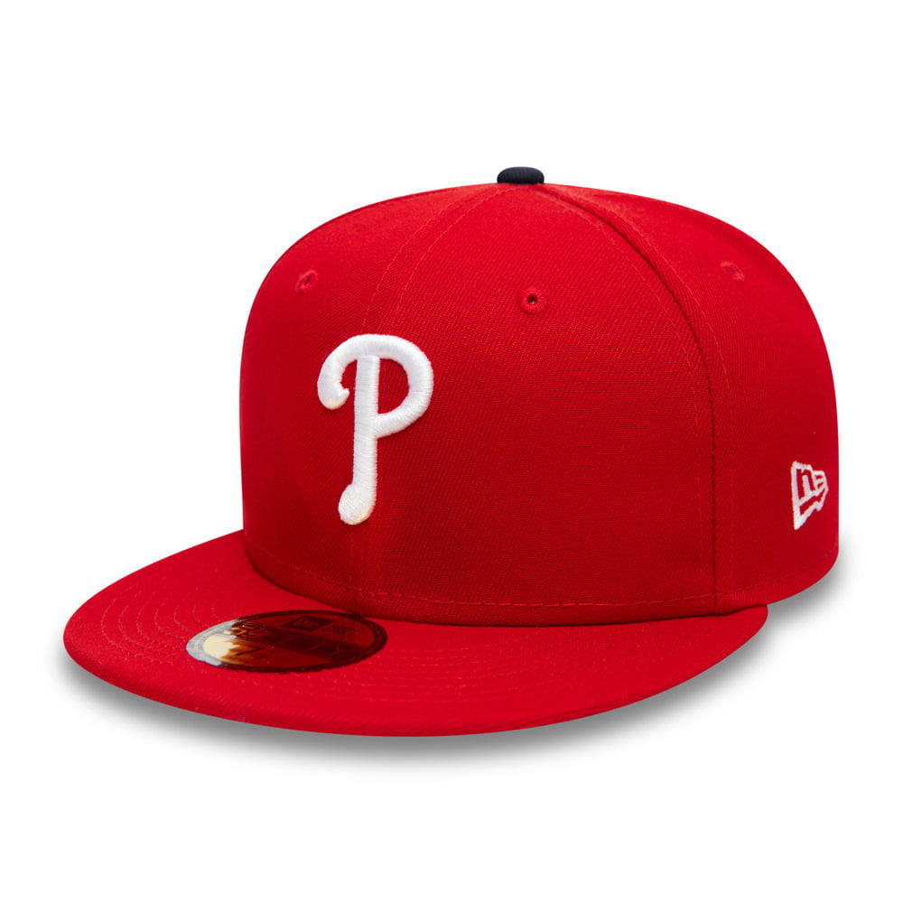 New Era 59FIFTY Philadelphia Phillies Baseball Cap - MLB On Field AC Perf - Rot