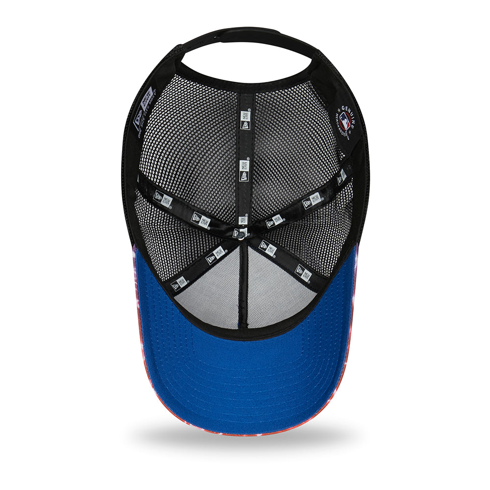 New Era 9FORTY A-Frame New York Yankees Trucker Cap - Summer City - Lila-Schwarz