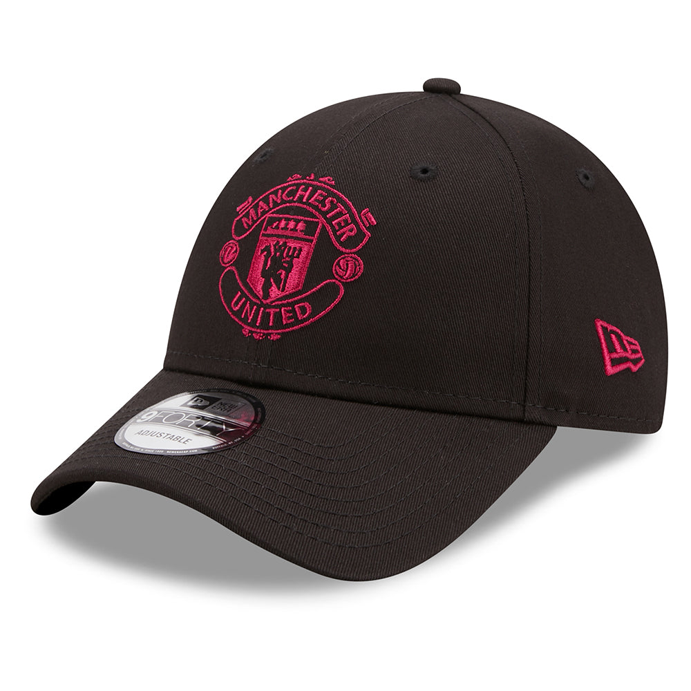 New Era 9FORTY Manchester United Baseball Cap Seasonal Colour Pop - Schwarz