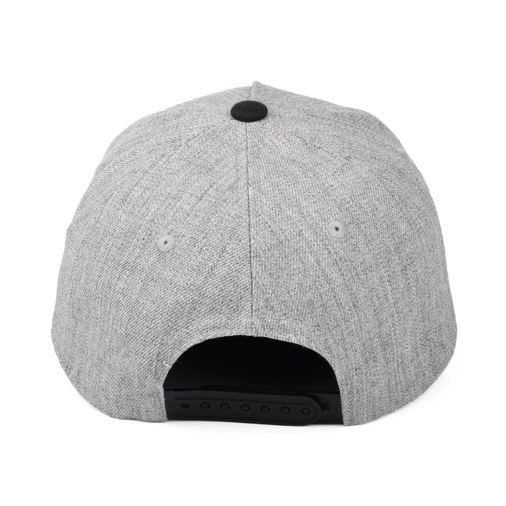 Brixton Linwood C NetPlus MP Snapback Cap - Grau Melliert-Schwarz