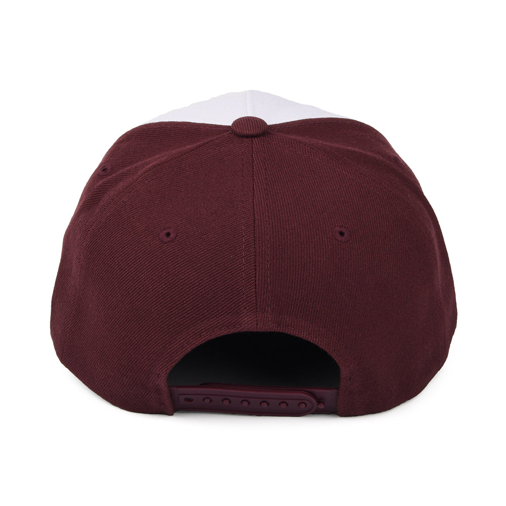 Brixton Linwood C NetPlus MP Snapback Cap - Weiß-Mahagoni