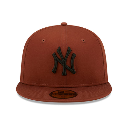 New Era 59FIFTY New York Yankees Baseball Cap - MLB League Essential II - Braun-Schwarz