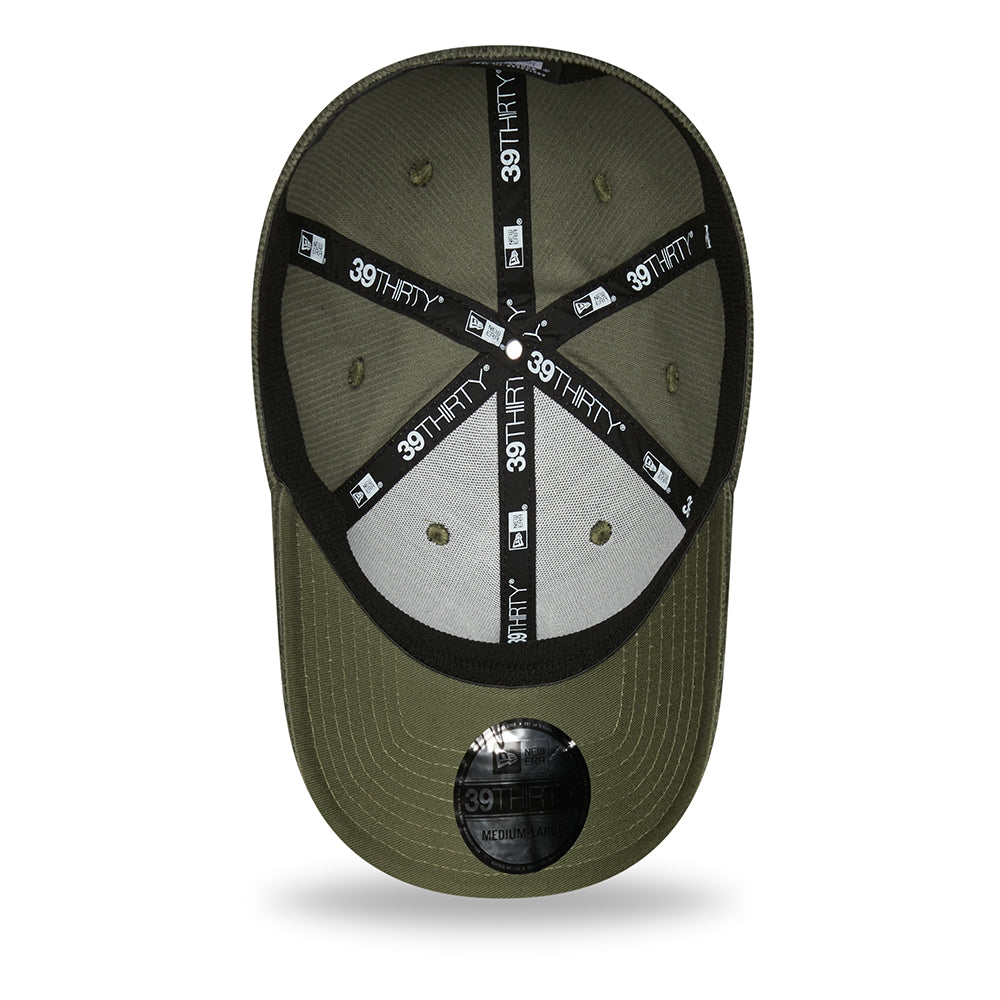 New Era 39THIRTY L.A. Dodgers Baseball Cap - MLB Corduroy - Olivgrün