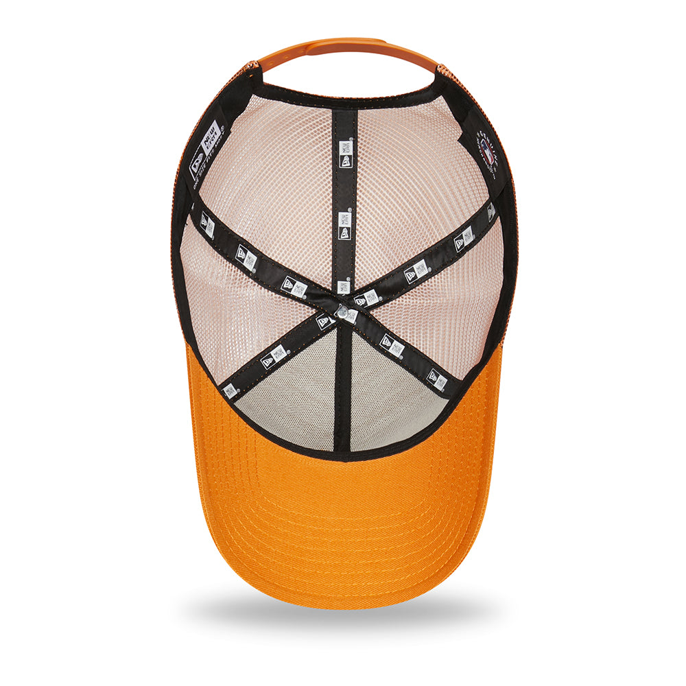 New Era 9FORTY A-Frame L.A. Dodgers Trucker Cap - MLB League Essential II - Orange-Weiß