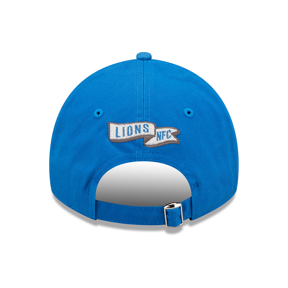 New Era 9TWENTY Detroit Lions Baseball Cap - NFL Sideline Historic - Blau