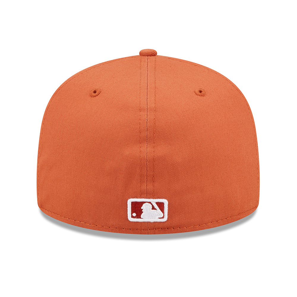 New Era 59FIFTY New York Yankees Baseball Cap - MLB League Essential - Orange-Weiß