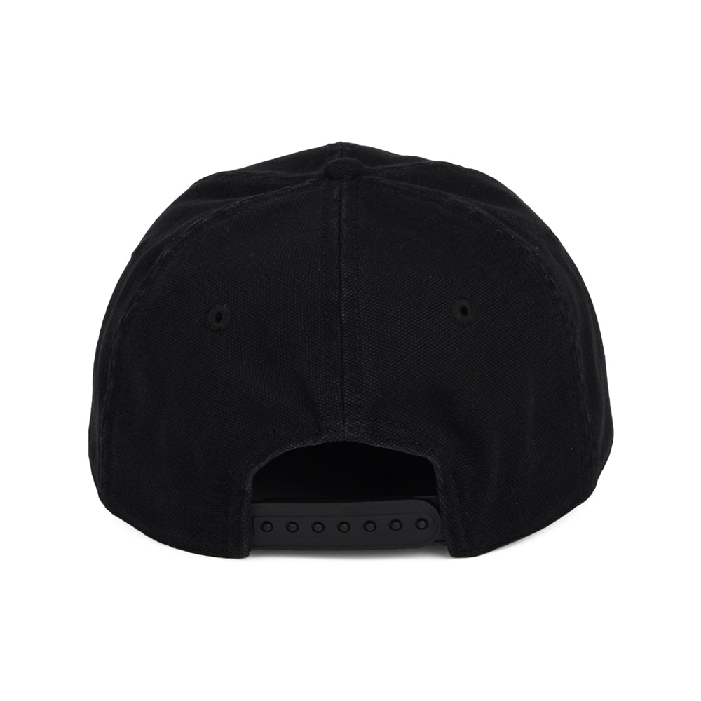 Carhartt WIP Dunes Verwaschene Snapback Cap aus Baumwoll-Canvas - Schwarz