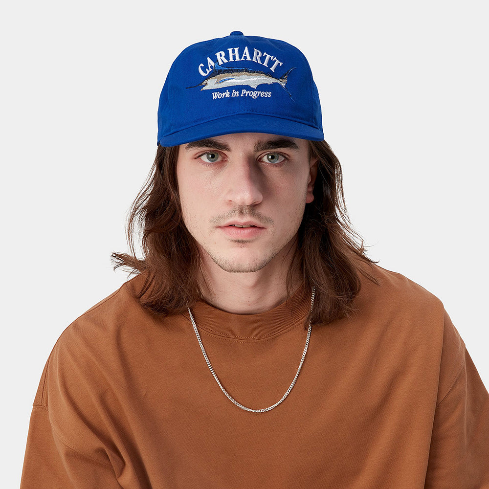 Carhartt WIP Marlin mit flachem Visier Baseball Cap aus Baumwolle - Blau