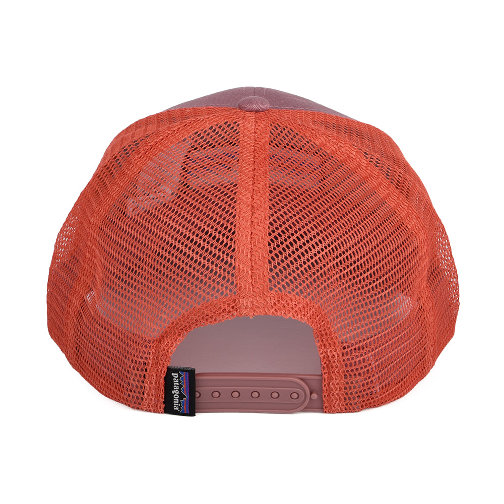 Patagonia P-6 Logo Trucker Cap aus organischer Baumwolle - Mauve-Koralle
