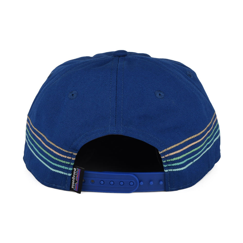 Patagonia Line Logo Ridge Stripe Funfarer Snapback Cap - Königsblau
