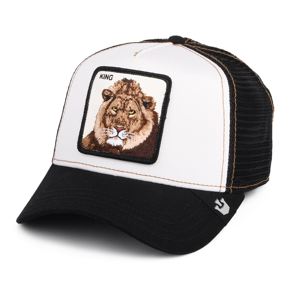 Goorin Bros. King Lion Trucker Cap - Weiß-Schwarz