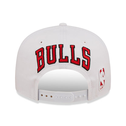 New Era 9FIFTY Chicago Bulls Snapback Cap - NBA White Crown Team - Weiß-Rot