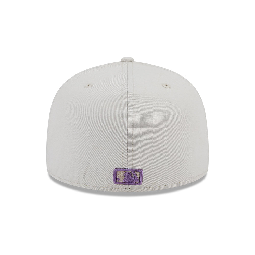 New Era 59FIFTY L.A. Dodgers Baseball Cap - MLB League Essential - Steingrau-Lila