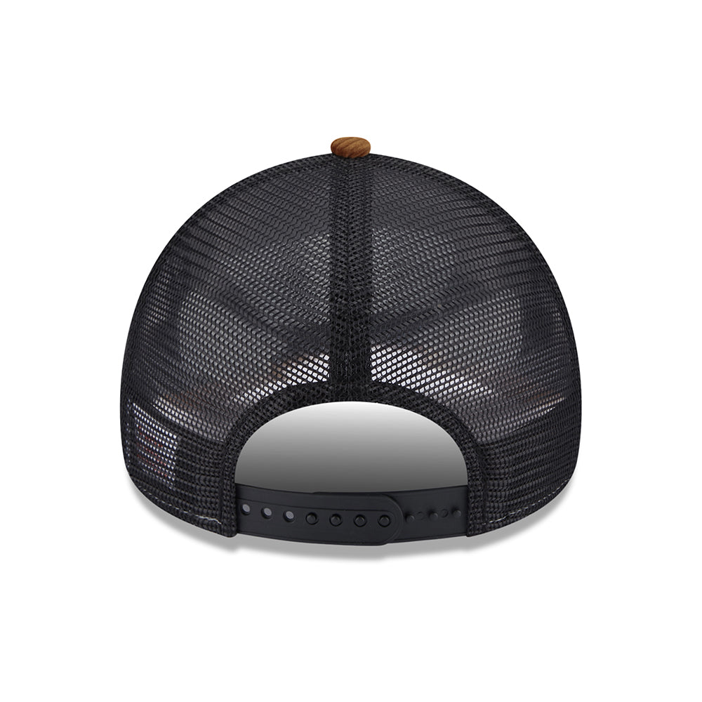 New Era A-Frame Kord Trucker Cap - Toffee-Schwarz