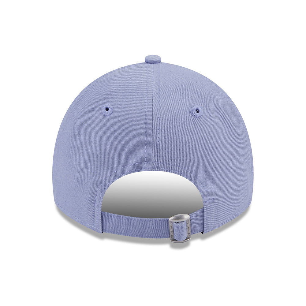 New Era Damen 9TWENTY Baseball Cap aus gewaschener Baumwolle - Lavendel-Weiß