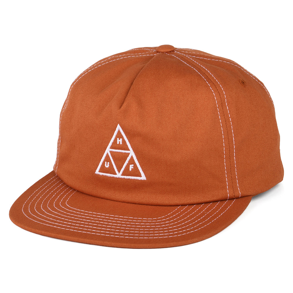 HUF Triple Triangle Unstrukturierte Snapback Cap - Kamel-Weiß